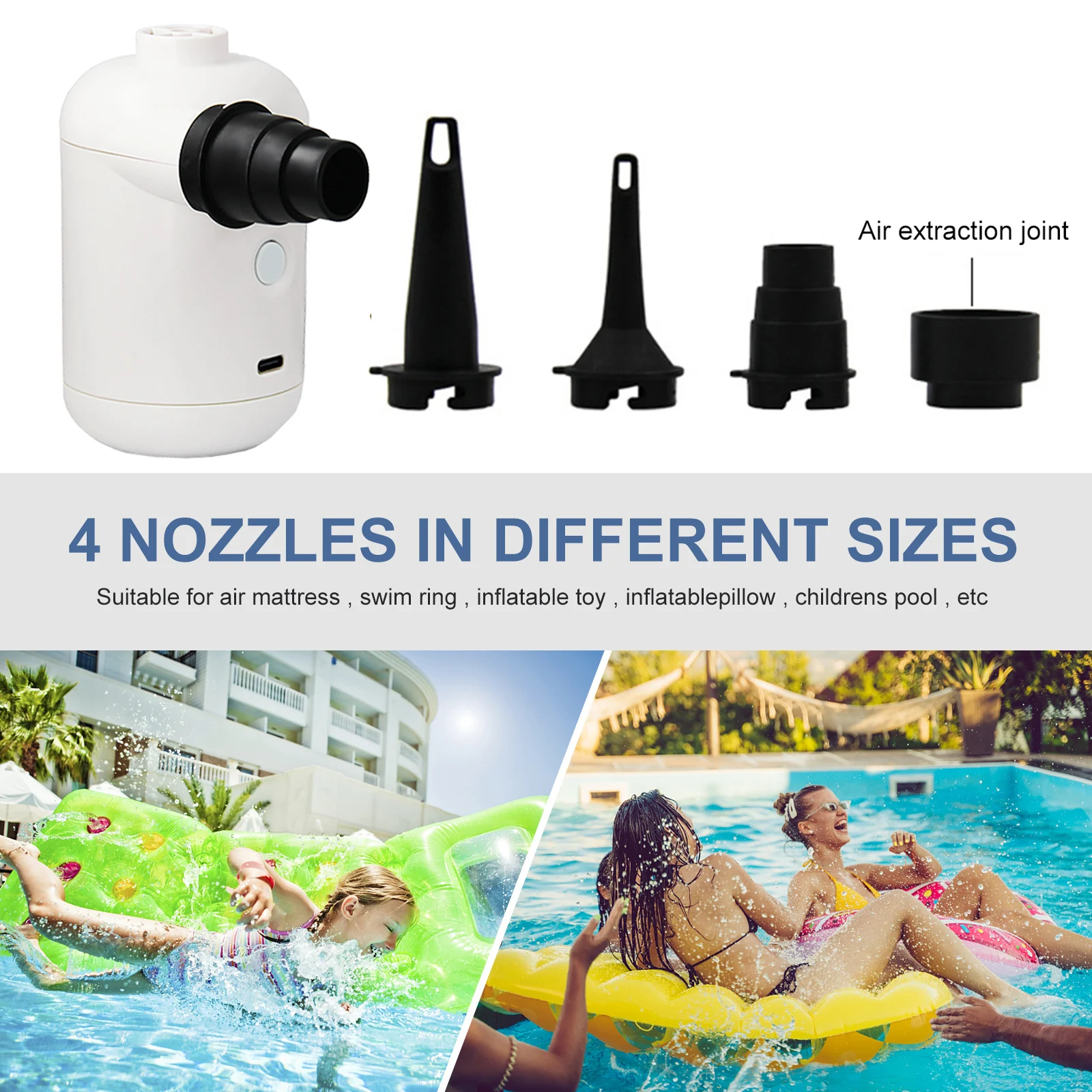 

Outdoor Electric Air Pump - Portable Household USB Charging Fast Inflator