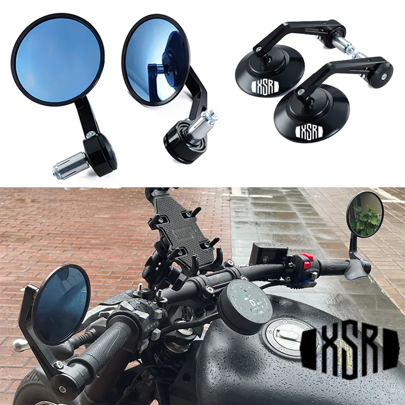 

For YAMAHA XSR700 XSR 700 XSR900 XSR 900 XSR125 155 1 Pair 7/8'' 22mm Motorcycle Bar End Mirrors Retro Handlebar Tip Rearview