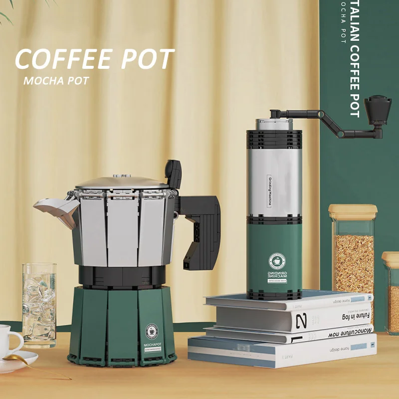 Конструктор классический креативный для кофе-машины мокко мини-кирпичи поезд