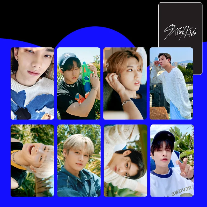 

8Pcs/Set Kpop Stray Kids New Album Photo Cards HD Printed Photocards Lomo Card For Fans Collection Postcard New Arrival
