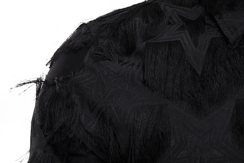 Mattswag Handmade Feather Long Sleeve Shirts For Men Stage Party Prom Men's Clothing Fashion Dress Shirts Camisas Fiestas Hombre
