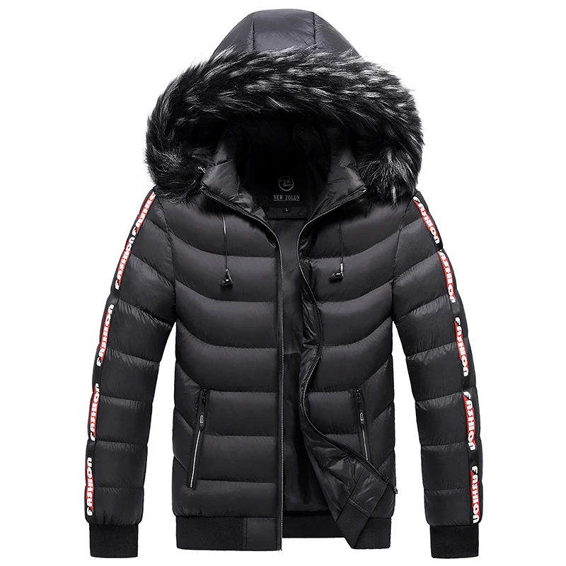 

2022 New style cotton padded jacket for men in winter hooded jacket for men in Europe and America, thickened warm cotton padded
