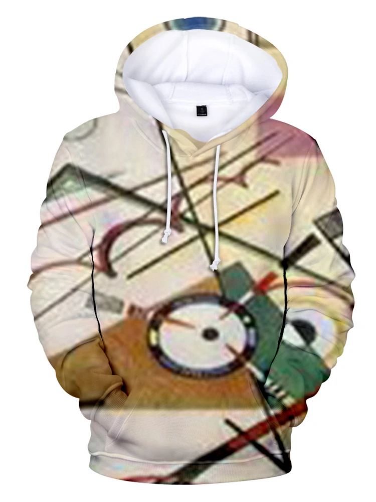 

2022 Geometric Pattern 3D Digital Printing European and American Casual Hooded Sweater Fashion Street Hipster Graphic Hoodies