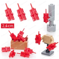military red grenade building block moc figures weapons accessories war equipment ww2 model child christmas gifts assemble toys