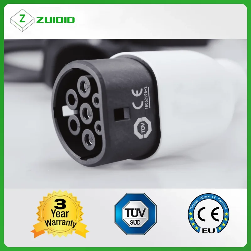 

EV Connector 32Amp Type 2 Female Electric Vehicle Car Side IEC 62196 Type2 EV Charging Plug for T2 Car Charger Replacement