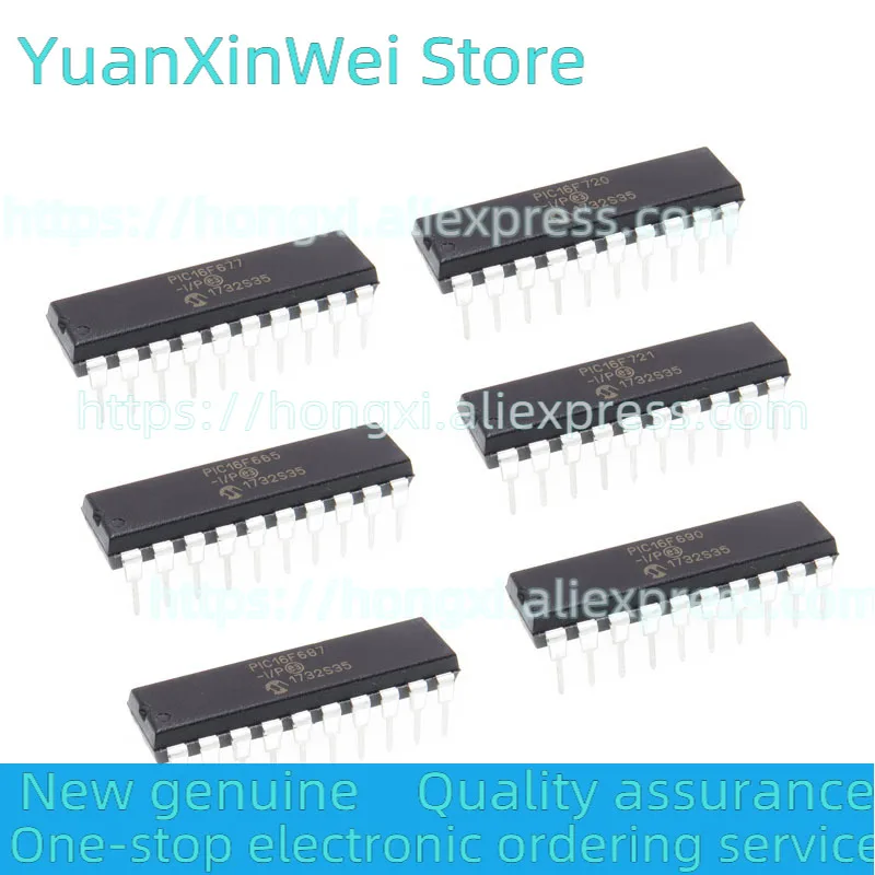 

1PCS PIC16F677-I/P 16F685 687 690 720 721 785 -I/P 16F18346-E/P DIP20 encapsulation Microcontroller chip