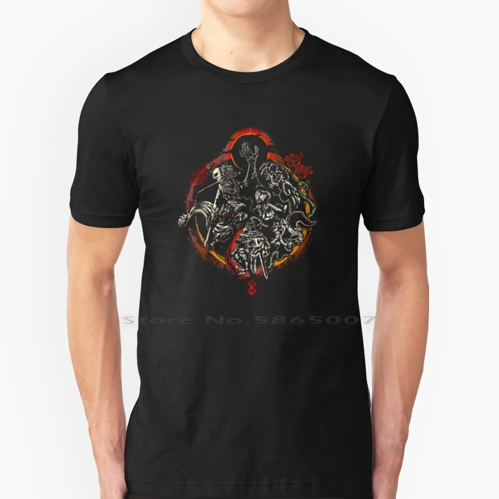 

Berserker T Shirt 100% Cotton Anime Gatzu Gatsu Dark Fantasy Kentaro Miura Griffith Zodd Berserk Movie Animation Berserk Manga