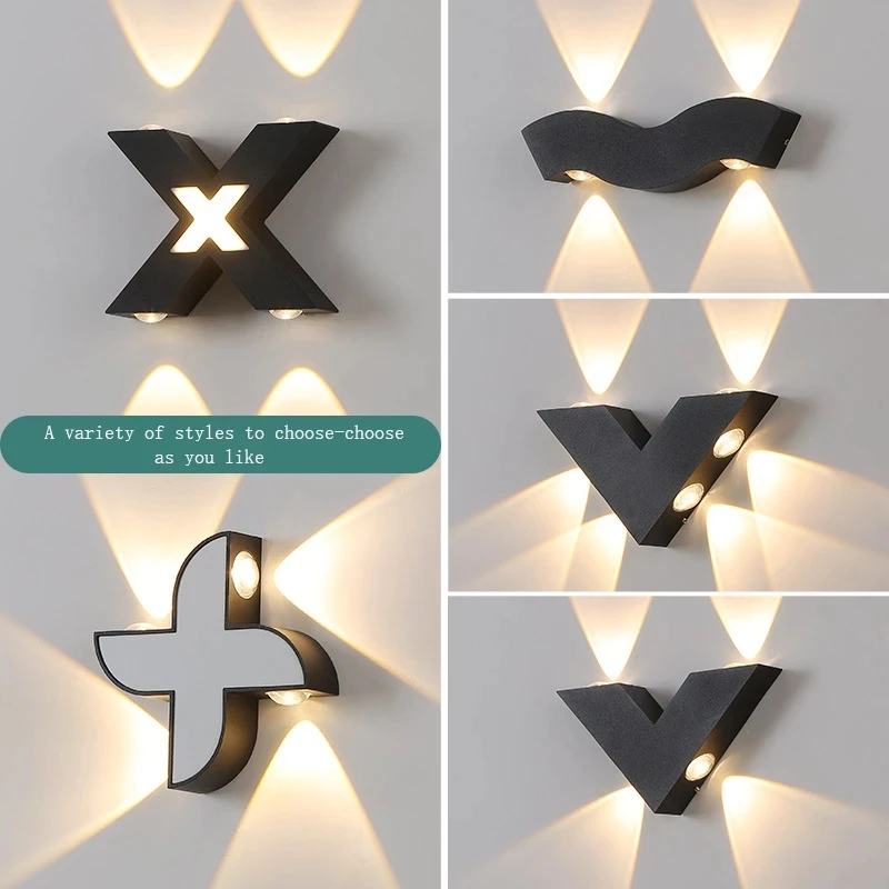 

220V LED Outdoor Waterproof Wall Light 6W/7W Light Villa Park Courtyard Porch Light Sconce Decorative Outdoor Garden Furniture