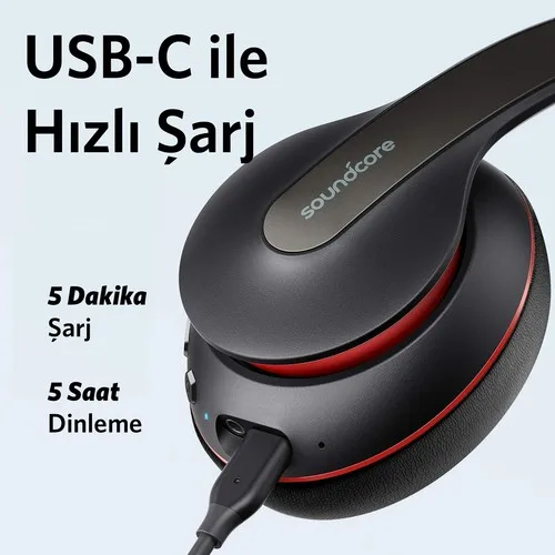 Беспроводная гарнитура Anker Soundcore Life Q10 Bluetooth 5 0 время воспроизведения 60 часов цвет