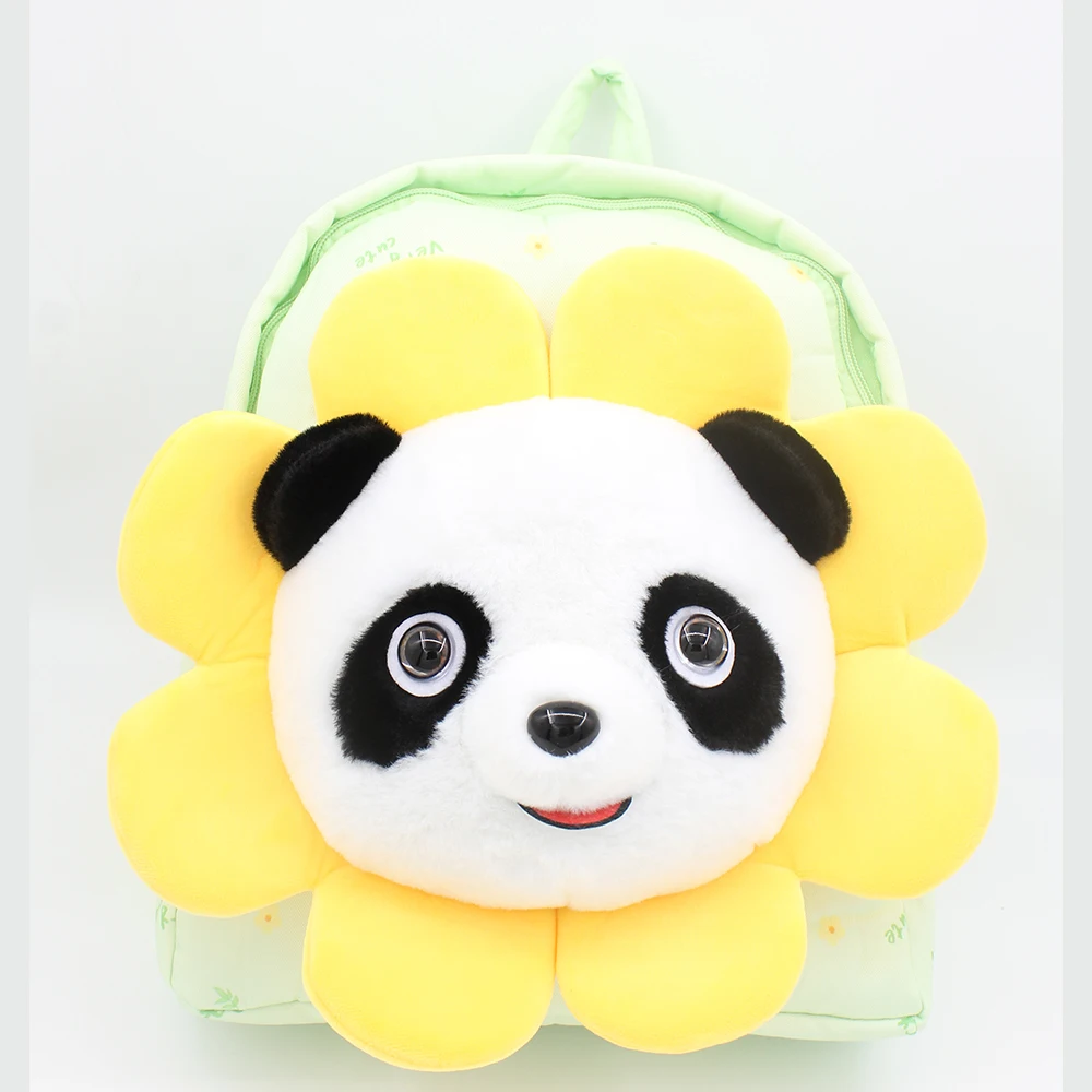 

30cm Backpack Plush Cartoon Bear Panda Backpacks School Bags For Girls Boys Animals Mochila Escolar