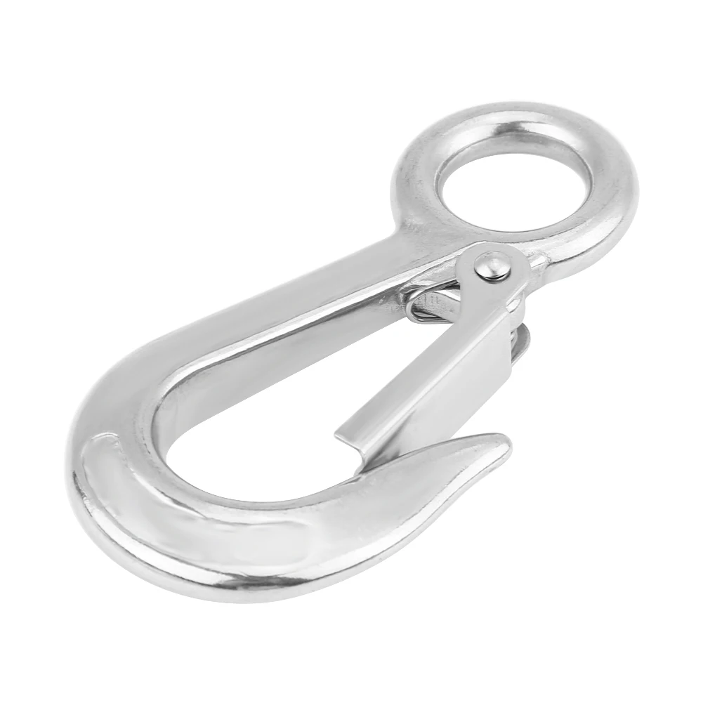 

304 Stainless Steel Large Cargo Hook Working Load Capacity Crane Hook 0.3T Lifting Lifting