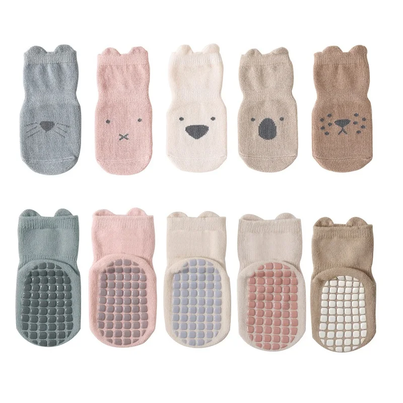 

Autumn Baby Socks Children Floor Socks Combed Cotton Baby Non-Slip Toddler Socks Newborn Cartoon Cotton Socks baby socks