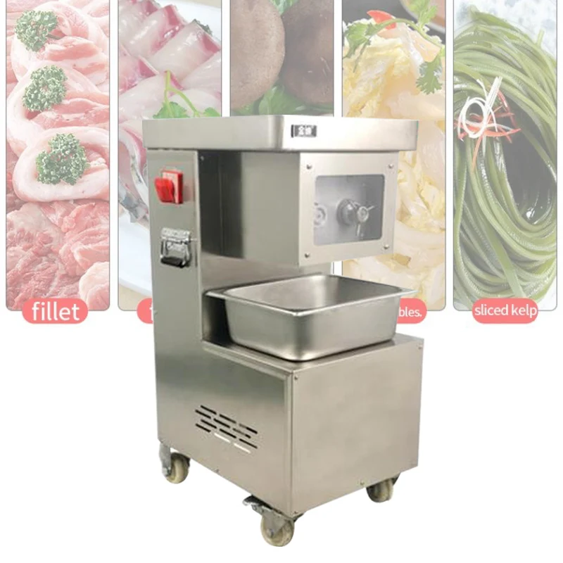 

Commercial Vertical Meat Slicer 3000W High Power Slicing Shredding Dicing Fresh Meat Cutting Machine