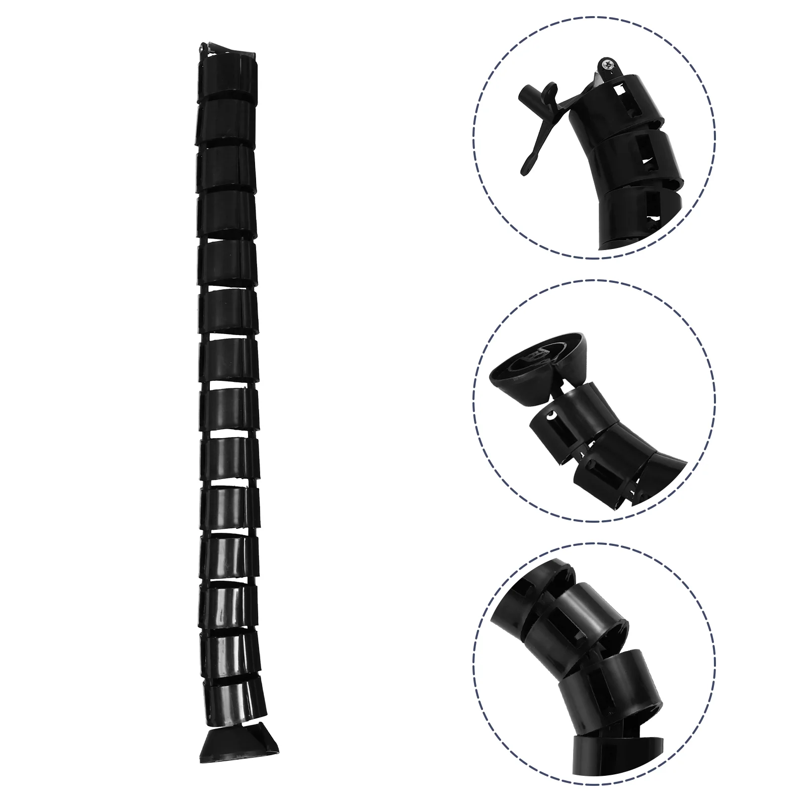 

1pc Coiled Plastic Cable Wrap Cable Tube Organizer Wire Organizer for TV Computer