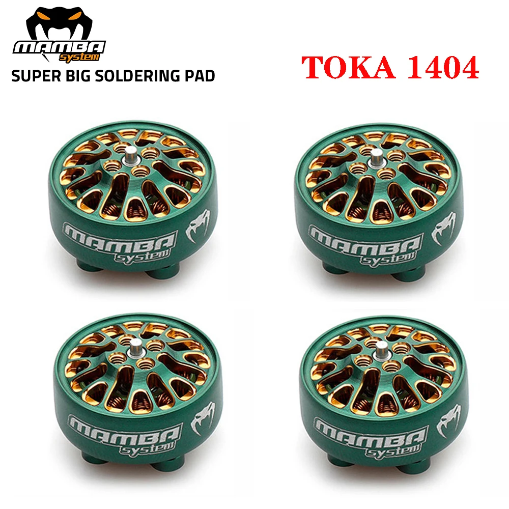DIATONE MAMBA TOKA 1404 3000KV/4000KV 3-6S бесщеточный двигатель W/1,5mm вал из титанового сплава 2,5-4 дюймовый Пропеллер для дрона RC FPV