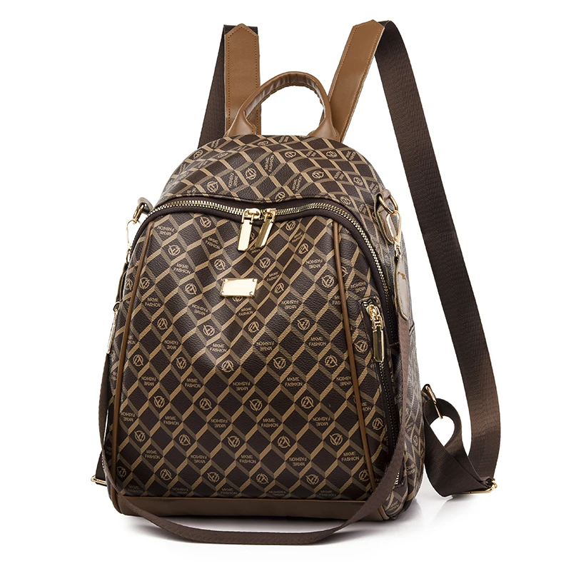 

Women Large Capacity Backpacks Purses High Quality Leather Female Vintage Bag School Bags Travel Bagpack Ladies Bookbag Rucksack