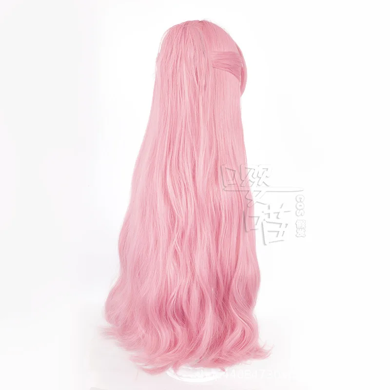 Vocaloid Miku Косплей Парик 90 СМ Розовый Один Хвост Термостойкие Синтетические Волосы