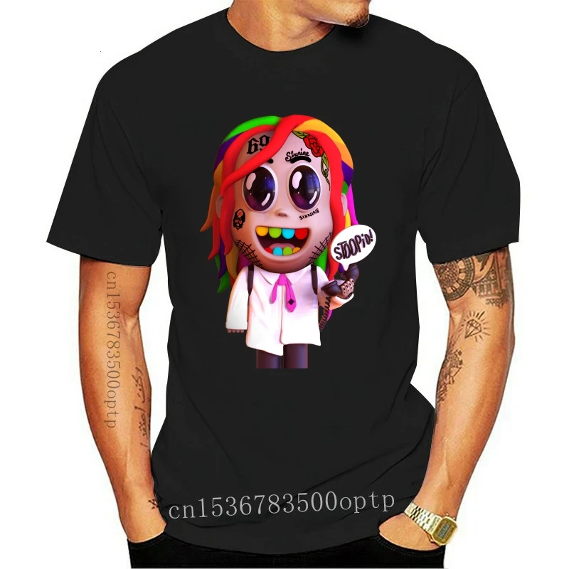 

Хлопковая футболка для детей, хлопковая футболка в стиле хип-хоп, Tekashi69 6Ix9Ine, S-3Xl, nueva