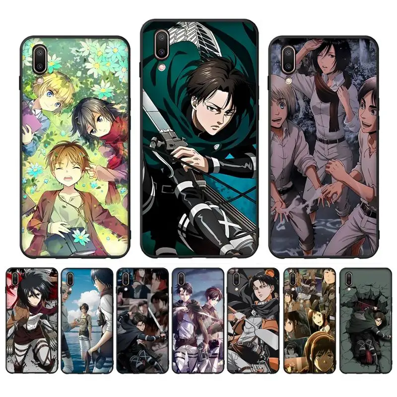 

Attack On Titan Phone Case for Vivo Y91C Y11 17 19 17 67 81 Oppo A9 2020 Realme c3