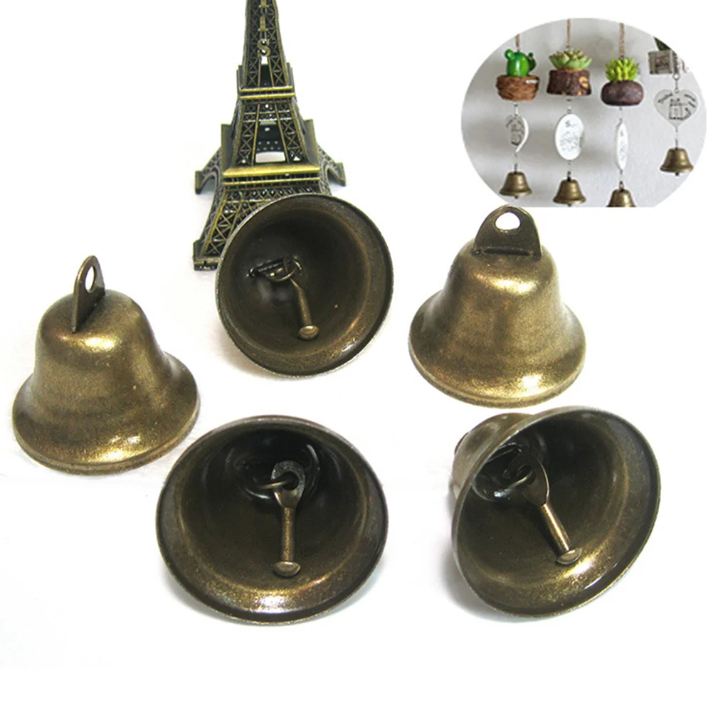 

35pcs Christmas Craft Bells Vintage Bells Tone Bells Xmas Tree Hanging Pendant Decoration for Wind Chimes Doorbell Making Xmas