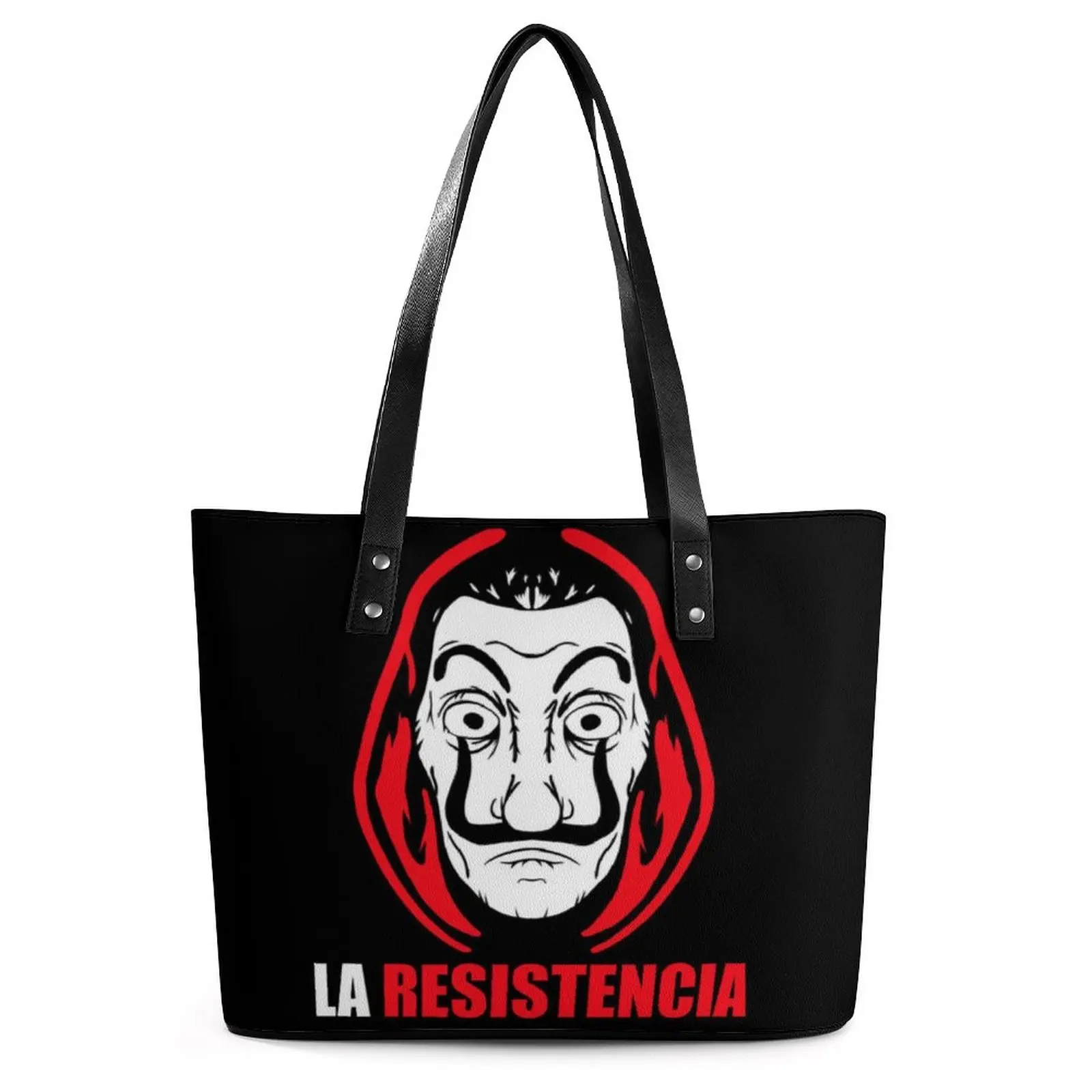 

La Resistencia La Casa De Papel женские сумки для денег, сумка-тоут, эстетическая школьная сумка на плечо, графические Сумки из искусственной кожи, ручные ...