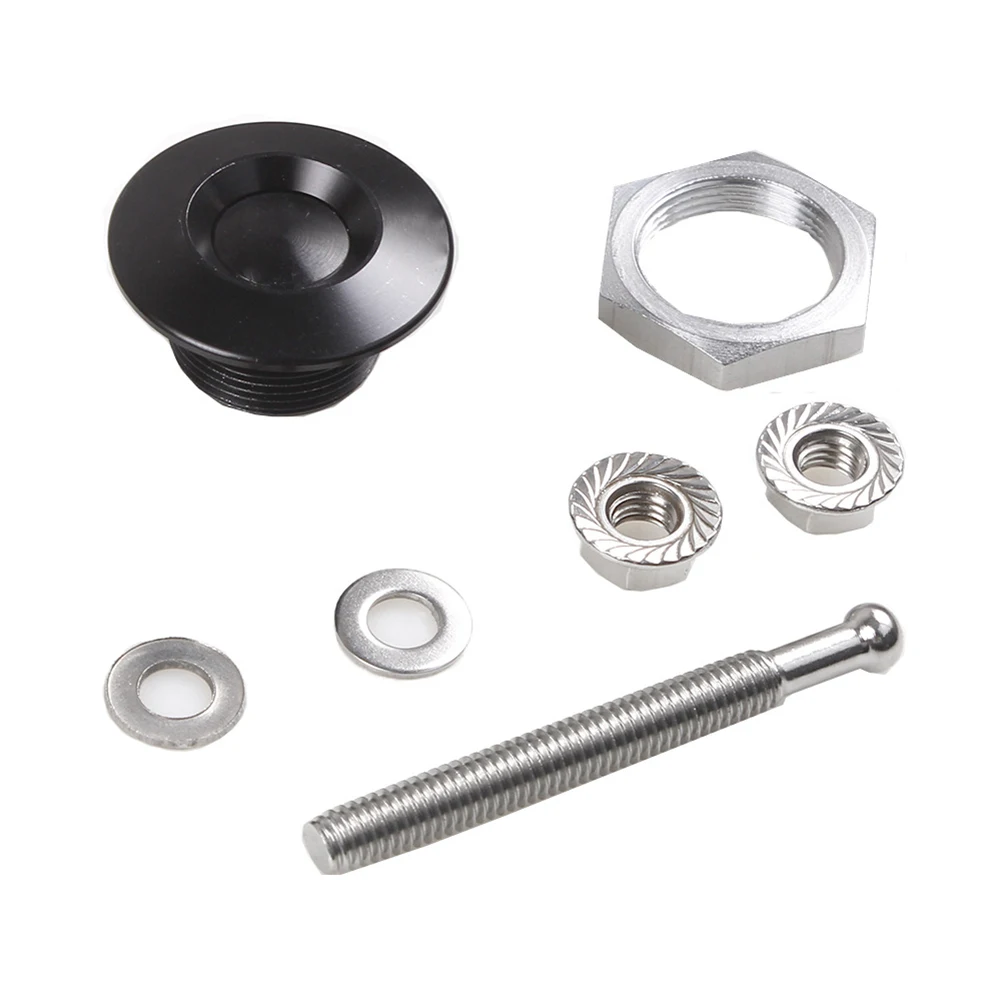 

2 Sets High Quality Modified Hood Lock Release Fasteners Black Removal Tool Solid Billet Aluminum Wear Resistance