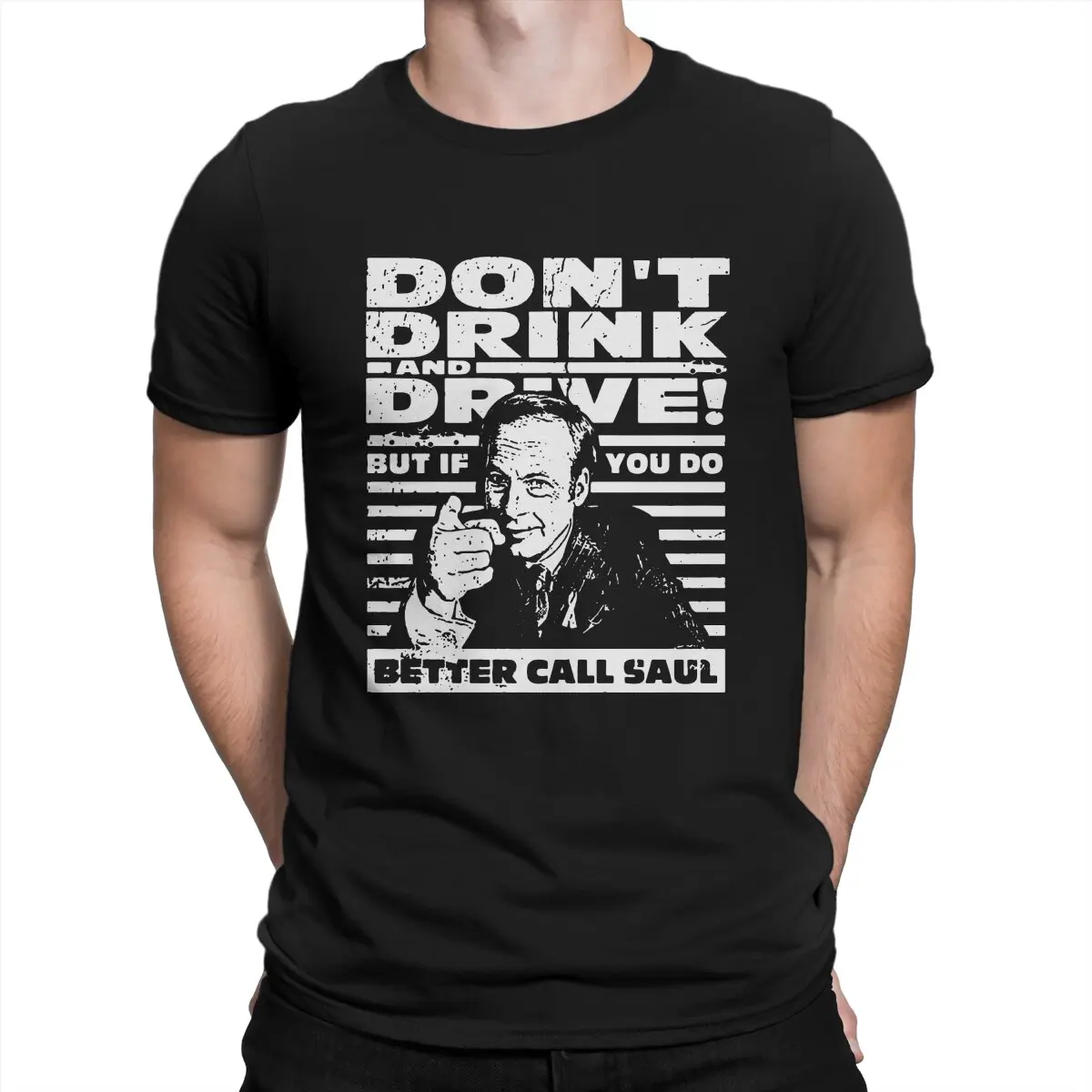 

Мужская футболка из чистого хлопка с надписью «Don Drink and Drive»