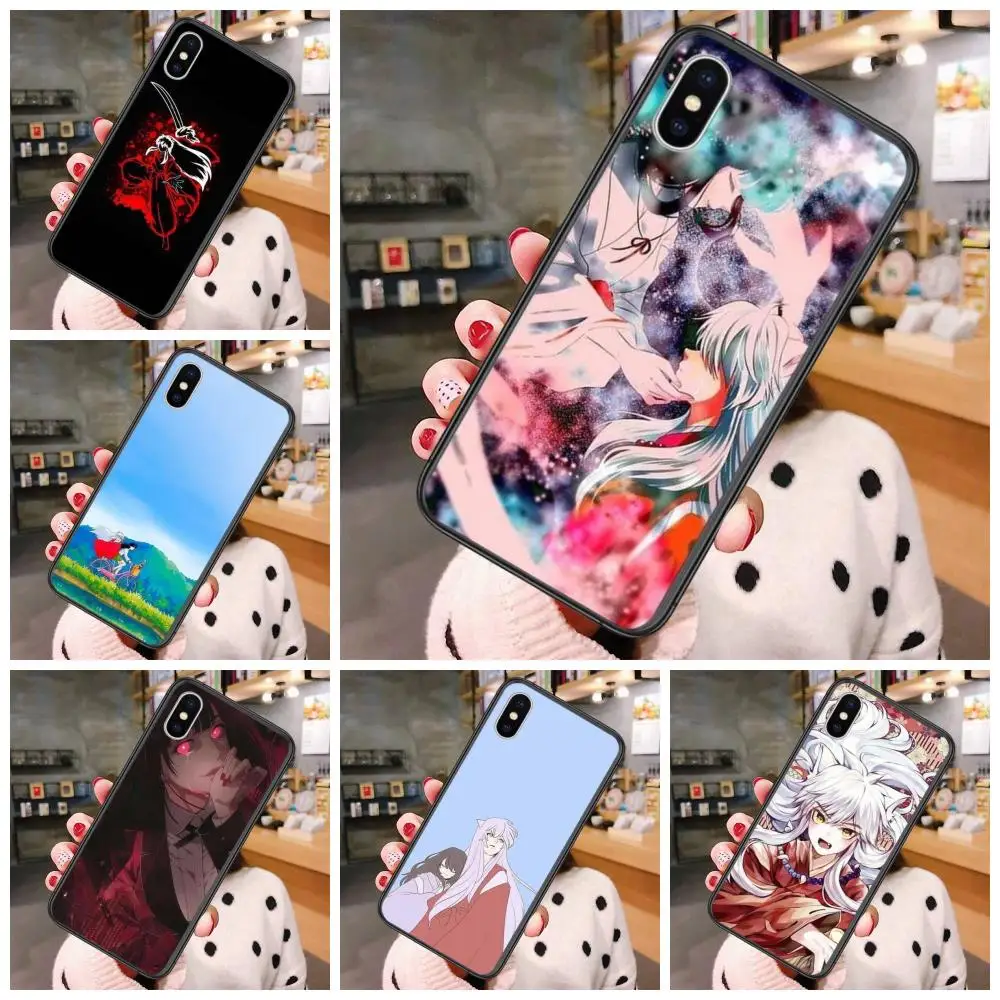 Черный чехол 3D разумная цена японская аниме собака Яша для Xiaomi Redmi Note 5 6 7 8 8T 9 9S 9T 10