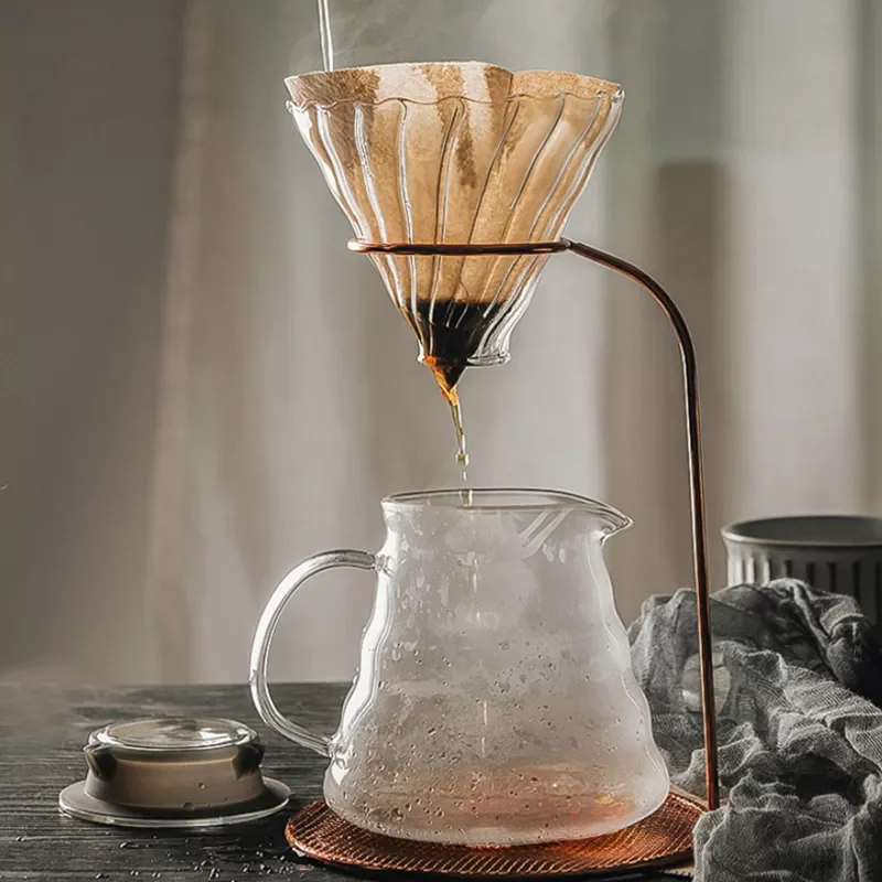 

2022NEW Dripper V60 Pour Over Coffee Pot Hand Brewing Pots Coffee Filter Cup Coffee Kettle Dripper Stand Coffee Maker Set