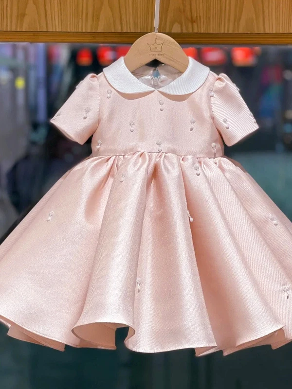 

Детские платья для первого дня рождения для маленьких девочек, белое платье принцессы, свадебные платья для младенцев, церемониальное платье для маленьких девочек