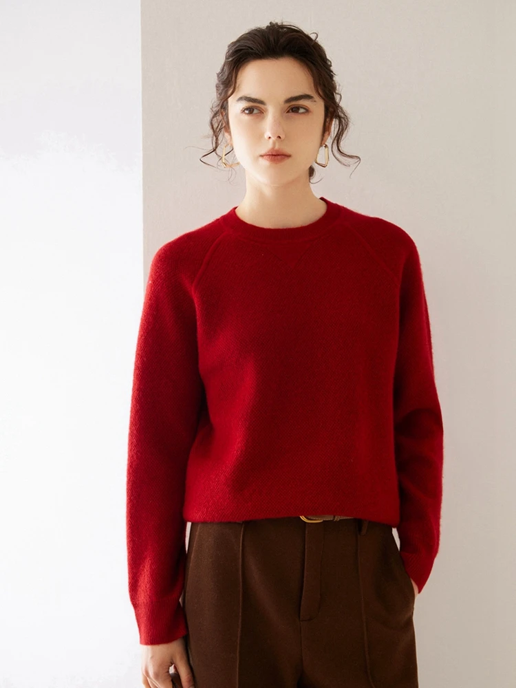 Высококачественный классический кашемировый свитер Alxa 100% осенне-зимний женский