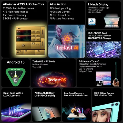 Teclast P50 AI планшет 11 дюймов