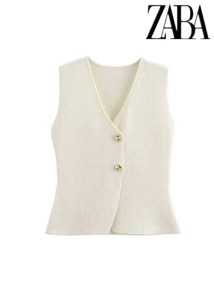 Traf Женский Пригородный Костюм В Городском Уличном Стиле Однобортный Вязаный