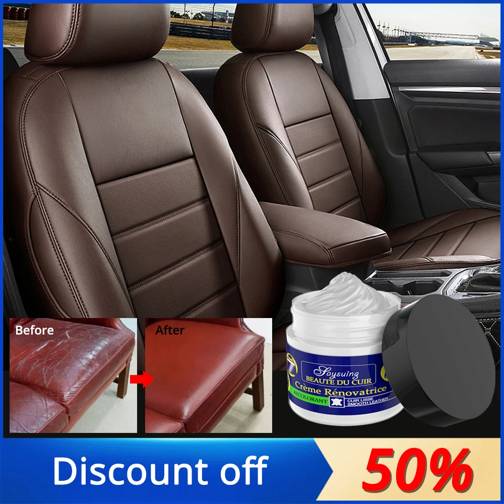 

1pcs Multifunctional Leather Refurbishing Cleaner Repair Cream for Car Seat Sofa Color paste Renew Cleaning Kit Decontamination