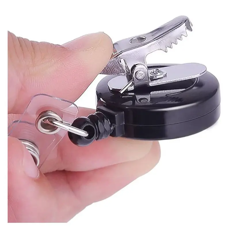 2 шт./лот выдвижной держатель для карт с зажимом под крокодила