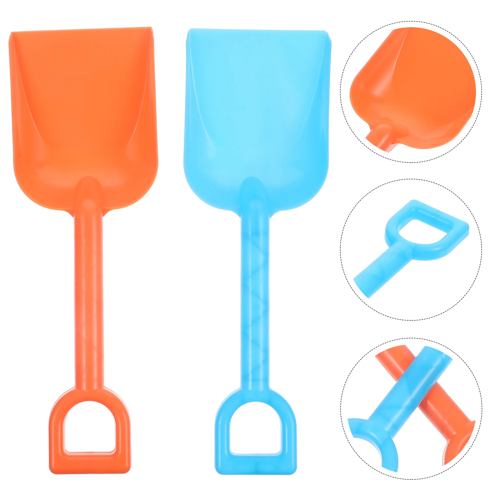 

2 Pcs Beach Kids Shovels Funny Sand Toys Small Digging Pp Child Summer Toddler