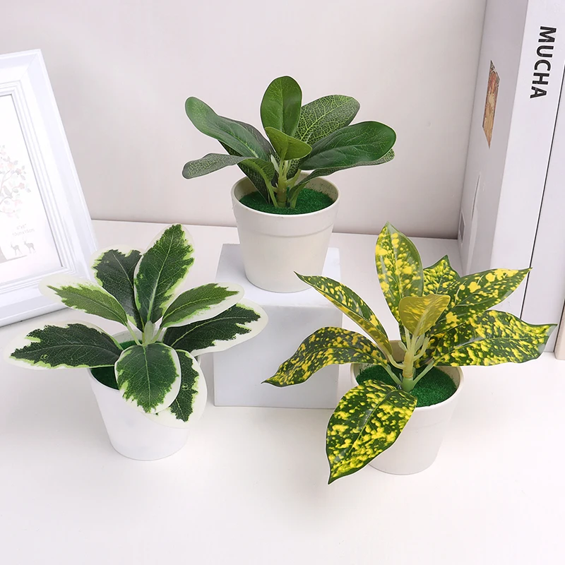 

Artificial Plants Bonsai Small Tree Simulation Pot Plants Fake Flowers Table Potted Ornaments Home Decor Hotel Garden Decor