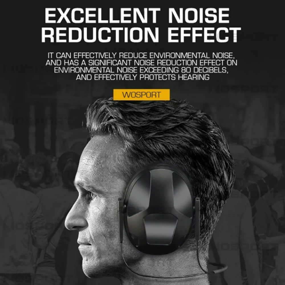 

Wosport IPSC Tactical Shooting Noise Canceling Headphones Rear Hanging Outdoor Sports Shooting Hearing Protection Headphones