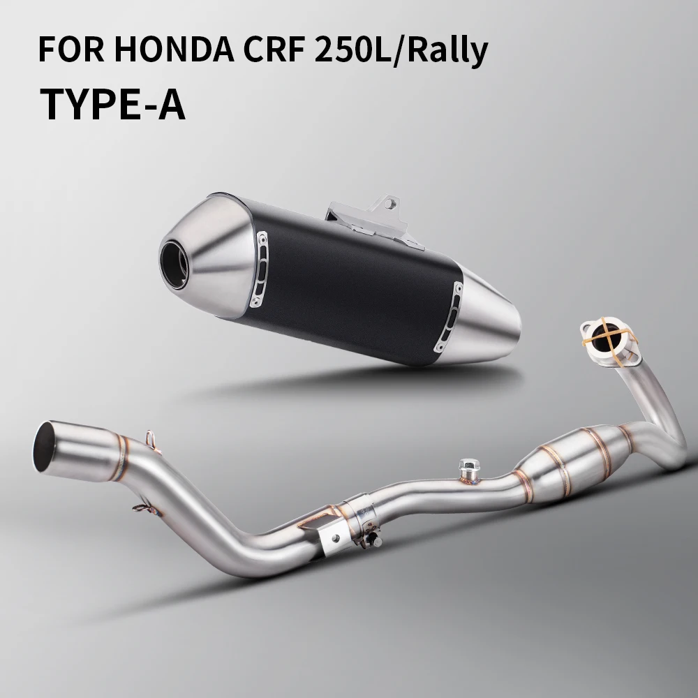 

Для Honda CRF250L CRF250 RALLY 2012-2021 мотоциклетный глушитель, труба из нержавеющей стали с барабаном