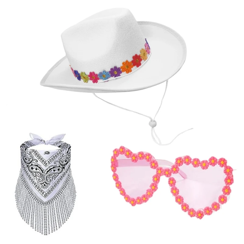 

Cowboy Hat Large Brim Women Hat Night Club Cowgirl Hat Female Girl Accessories