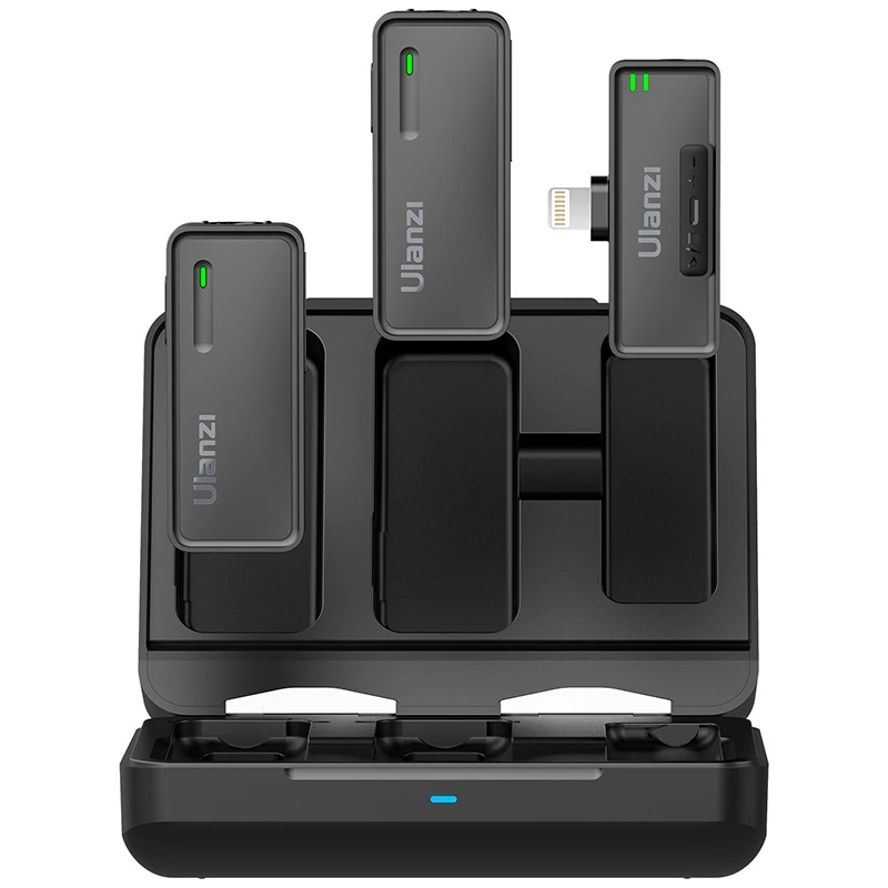 VIJIM Ulanzi 2.4G Wireless Microphone for iPhone Android Str