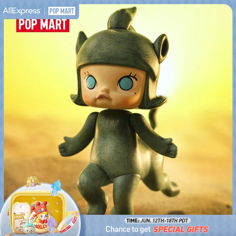 

Поп-март Молли х национальное сокровище Летающая лошадь Ганьсу на Ласточке Милая кавайная виниловая игрушка фигурки героев