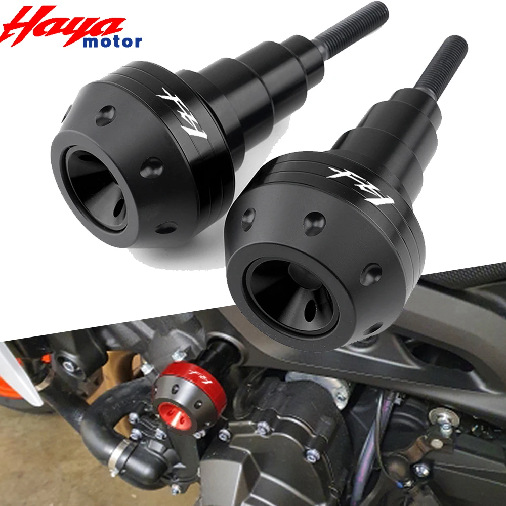 

For Yamaha FZ1 F Z1 High Quality Motorcycle Frame Sliders Falling Protection Fairing Guard Crash Pad Protector With Logo “FZ1”