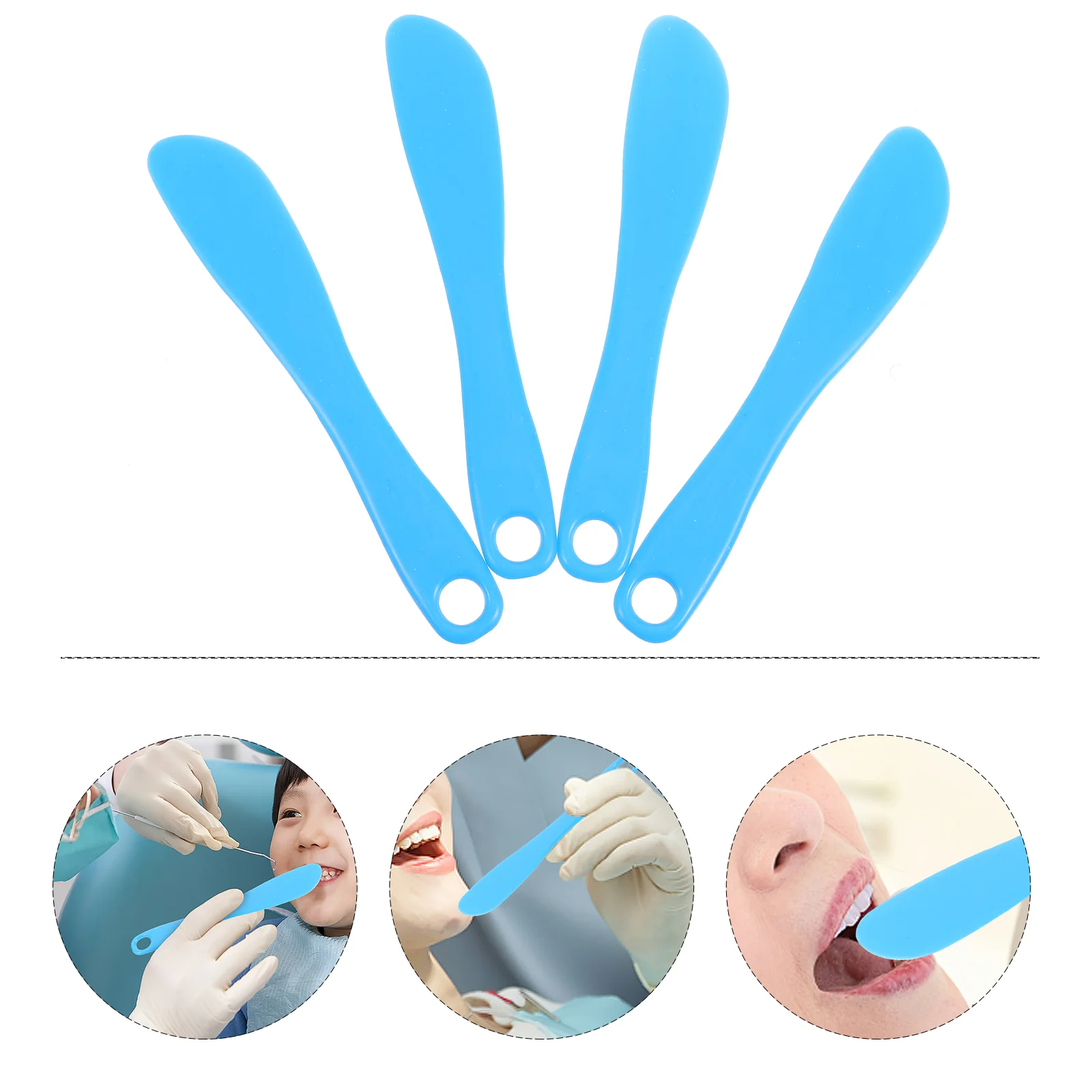

4Pcs Dental Mixing Spatulas Dental Mixing Cutters Impression Material Spatulas (Random Style)