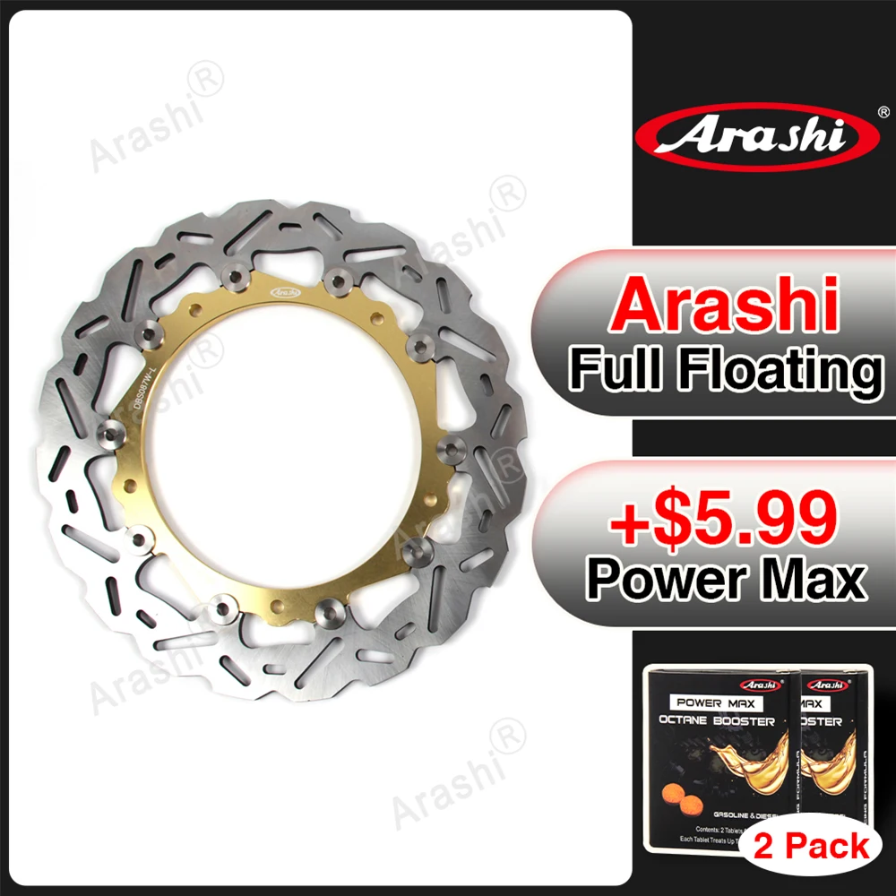 

Arashi 1PCS Motorcycle CNC Floating Front Brake Disk Disc Rotor For BMW K1600GT K1600 GTL SE/ K1600 GTL /K 1600GTL Exclusive