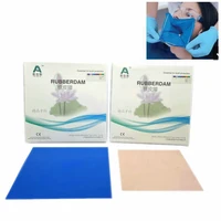 1 box of high quality natural rubber latex dental dam non sterile dam small 52pcs or large dental dam 36pcs
