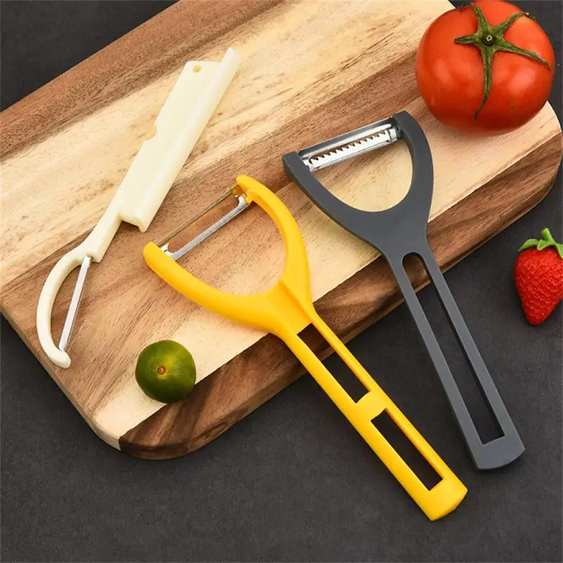 

Vegetable Fruit Peeler Stainless Steel Melon Planer 3 In1 Combination Peeler Household Multi Function Fruit And Vegetable Peeler