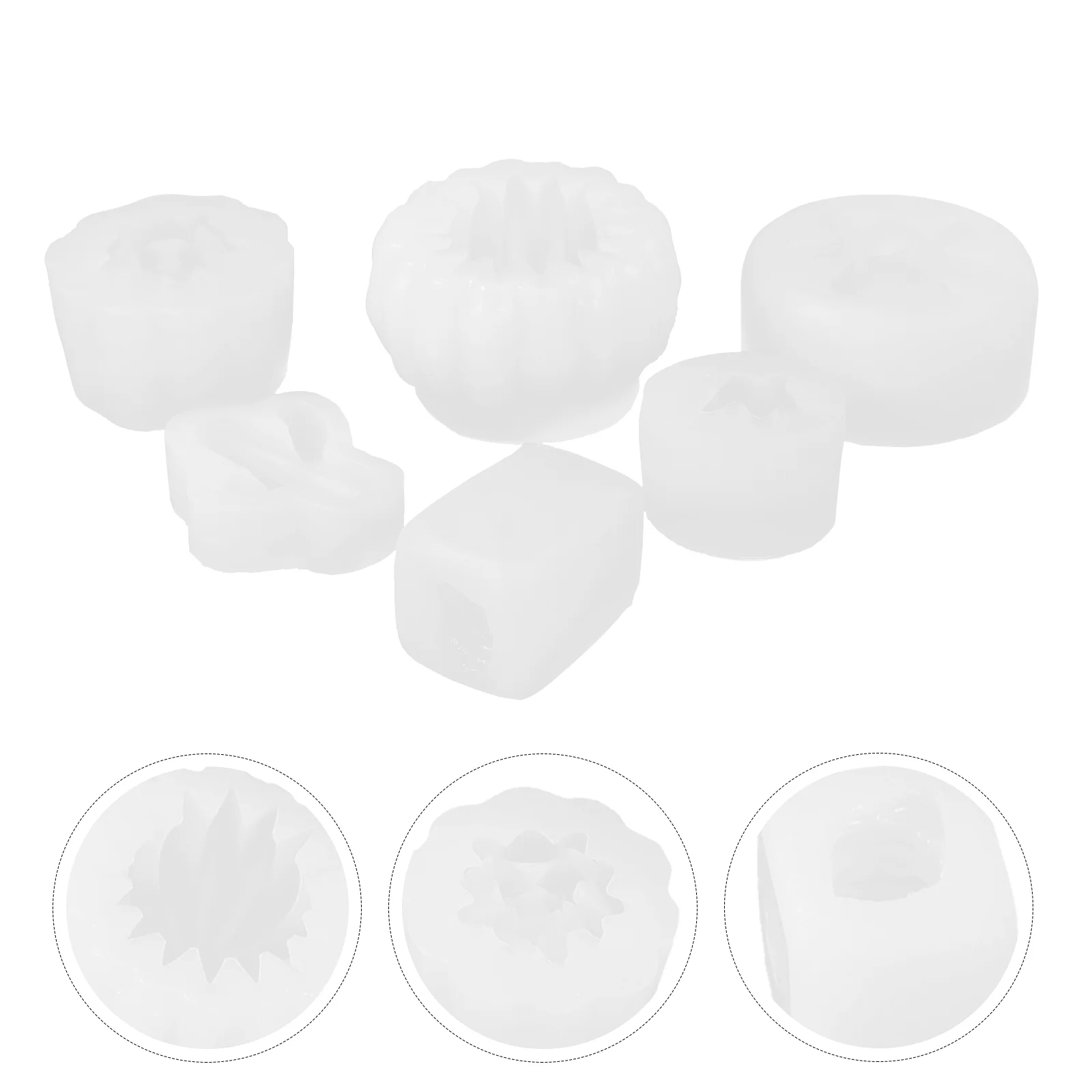 

6Pcs Molds Silicone Molds Crafting Silicone DIY Mold Aroma Making Molds