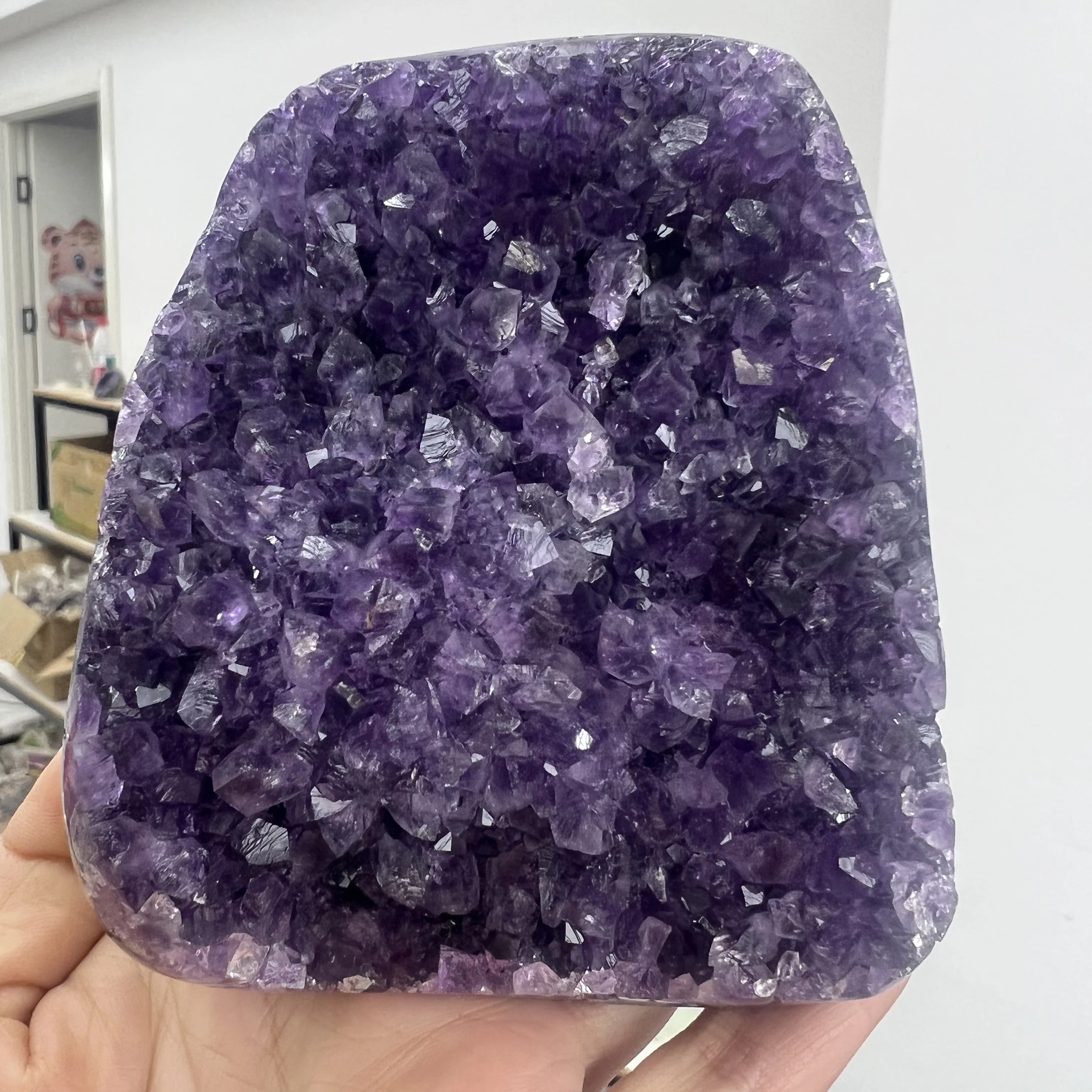 Натуральный Уругвайский Аметистовый Кристалл Кластер