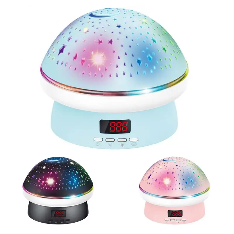 

Rotation Star Projector Cute Led Starry Atmosphere Light With Timing Function Timer Remote Control Night Light Projection Lamp